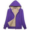Sherpa-Lined Fleece Zip-Up Hoodie Jacket Women by FitiqueFit