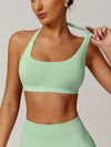 Women's Gym Solid Color Sports Bra