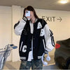 Y2K Oversized Lamb-Wool Bomber Jacket Women by FitiqueFit