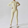 Yoga Jumpsuit Long Sleeved Zipper Rompers