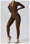 Yoga Jumpsuit Long Sleeved Zipper Rompers