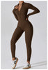 Yoga Jumpsuit Long Sleeved Zipper Rompers
