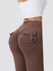 Women's Workout Cargo Leggings With Pocket Tights Active Wear Butt Lift Yoga Clothes