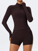 Women's Half Zipper Long Sleeve 2-Pc Activewear