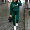 Women’s “Queen” Graphic 2-Piece Hoodie & Pants Tracksuit Set by FitiqueFit