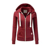 Spring and Autumn New Women's Personalized Casual Cardigan Zipper Hoodie Korean Edition Fashion Outdoor Jogging Sportswear
