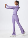 Women's Half Zipper Long Sleeve 2-Pc Activewear