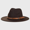 Unisex Wool Fedora – Flat-Brim Felt Hat for Fall & Winter by FitiqueFit