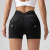 🍑 Wrinkled High-Waist Pocket Leggings for Women by FitiqueFit