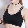 Women Letter Strap Sports Bra
