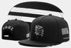 Skull Hand Snapback Hat – Flat Bill Adjustable Baseball Cap by FitiqueFit
