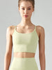Women's sports bra with chest cushion, vest and suspender