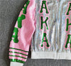 Alpha Kappa Alpha Sorority AKA Sequin Jacket by T-Shirt Crazed
