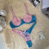 Ellolace Sexy Lingerie Outfit Patchwork Lace Intimate Set Silk Fine Underwear See Through Bra Sex Suit Fancy Erotic Briefs kit