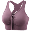Hollow Front Zipper Push Up Bra Wireless Sports Bras For Women Shock-proof Running Vest Underwear Lingerie