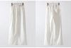 White Sweatpants For Women High Waist Jogger Wide Leg