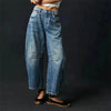 Women’s Mid Rise Wide Leg Jeans by FitiqueFit
