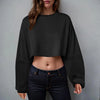 🧘‍♀️ Women’s Long Sleeve Loose-Fit Crop Top by FitiqueFit