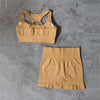 Seamless Luxe Yoga Set: High Waist leggings & Shorts