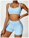 2 PCS Yoga Set Gym Clothes Sportswear Workout Tracksuits Sports Bra Gym Leggings Wear Athletic