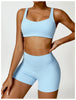 2 PCS Yoga Set Gym Clothes Sportswear Workout Tracksuits Sports Bra Gym Leggings Wear Athletic