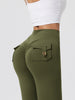 Women's Workout Cargo Leggings With Pocket Tights Active Wear Butt Lift Yoga Clothes