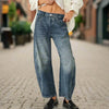 Women’s Mid Rise Wide Leg Jeans by FitiqueFit