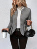 Women’s Plus-Size Solid Color Peplum Jacket – Casual Outerwear by FitiqueFit