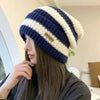 Unisex Stacking Knitted Beanie Cap – Winter Warm Striped Hip-Hop Bonnet Hat by FitiqueFit