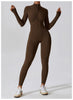 Yoga Jumpsuit Long Sleeved Zipper Rompers