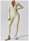 Yoga Jumpsuit Long Sleeved Zipper Rompers