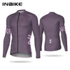 INBIKE Cycling Jersey Long Sleeve Men's Top Breathable Jersey Three Pockets