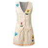 🌸 Vintage Floral Embroidered 2-Piece Summer Set by FitiqueFit