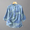 Vintage Cotton-Linen Button Down Blouse by FitiqueFit