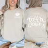 I Love Touch Downs Crewneck Sweatshirt by Hey Jude Graphic Tees