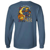Hocus Pocus Cat on Indigo Southern Couture Classic Long Sleeve Tee by DoodleBug's