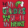 My Grandkids Stole My Heart on Red Southern Couture Classic Long Sleeve Tee by DoodleBug's