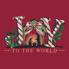 Joy Nativity Front Print on Cardinal Southern Couture Soft Long Sleeve Tee by DoodleBug's