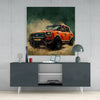 Racer Glass Wall Art || Designer Collection by Insigneart USA