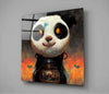 Panda Cup Glass Wall Art || Designer Collection by Insigneart USA