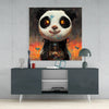 Panda Cup Glass Wall Art || Designer Collection by Insigneart USA