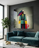 Colored Man Glass Wall Art || Designers Collection by Insigneart USA