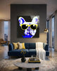 Cool Dog Glass Wall Art || Designers Collection by Insigneart USA