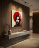 Red Hat Glass Wall Art || Designer Collection by Insigneart USA