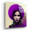 Purple Hat Glass Wall Art || Designer Collection by Insigneart USA