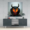 Evil Pumpkin Glass Wall Art || Designers Collection by Insigneart USA