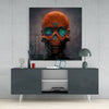 Orange Head Glass Wall Art || Designer Collection by Insigneart USA