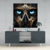 Bravery in The Eyes Glass Wall Art || Designers Collection by Insigneart USA