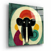 Wassily's Elephant Glass Wall Art || Designer Collection by Insigneart USA