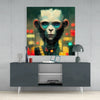 The Monkey Glass Wall Art || Designer Collection by Insigneart USA